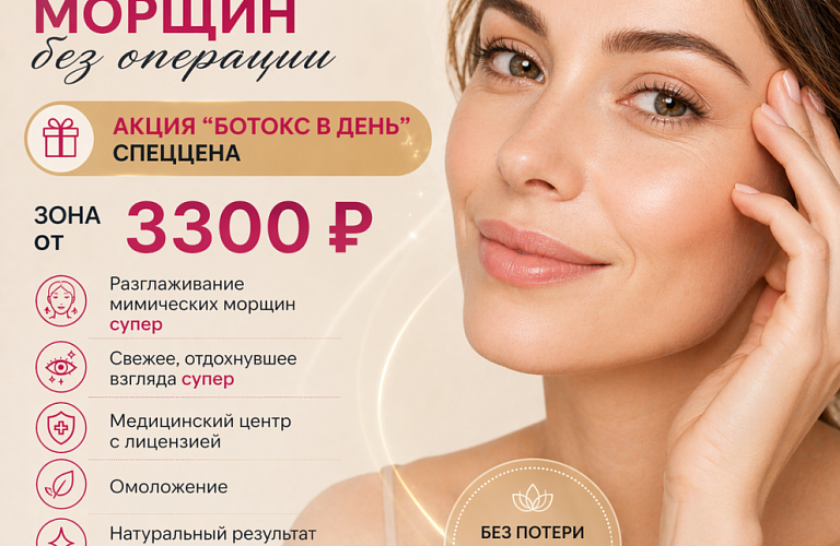  В «БОТОКС-ДЕНЬ» спец цена! 