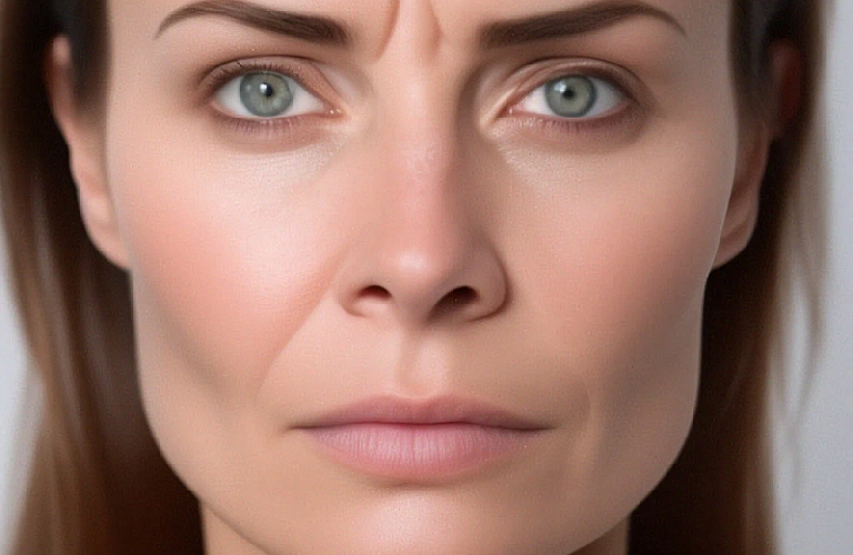 Коррекция морщин лба и межбровья - «Доктор Лазер»